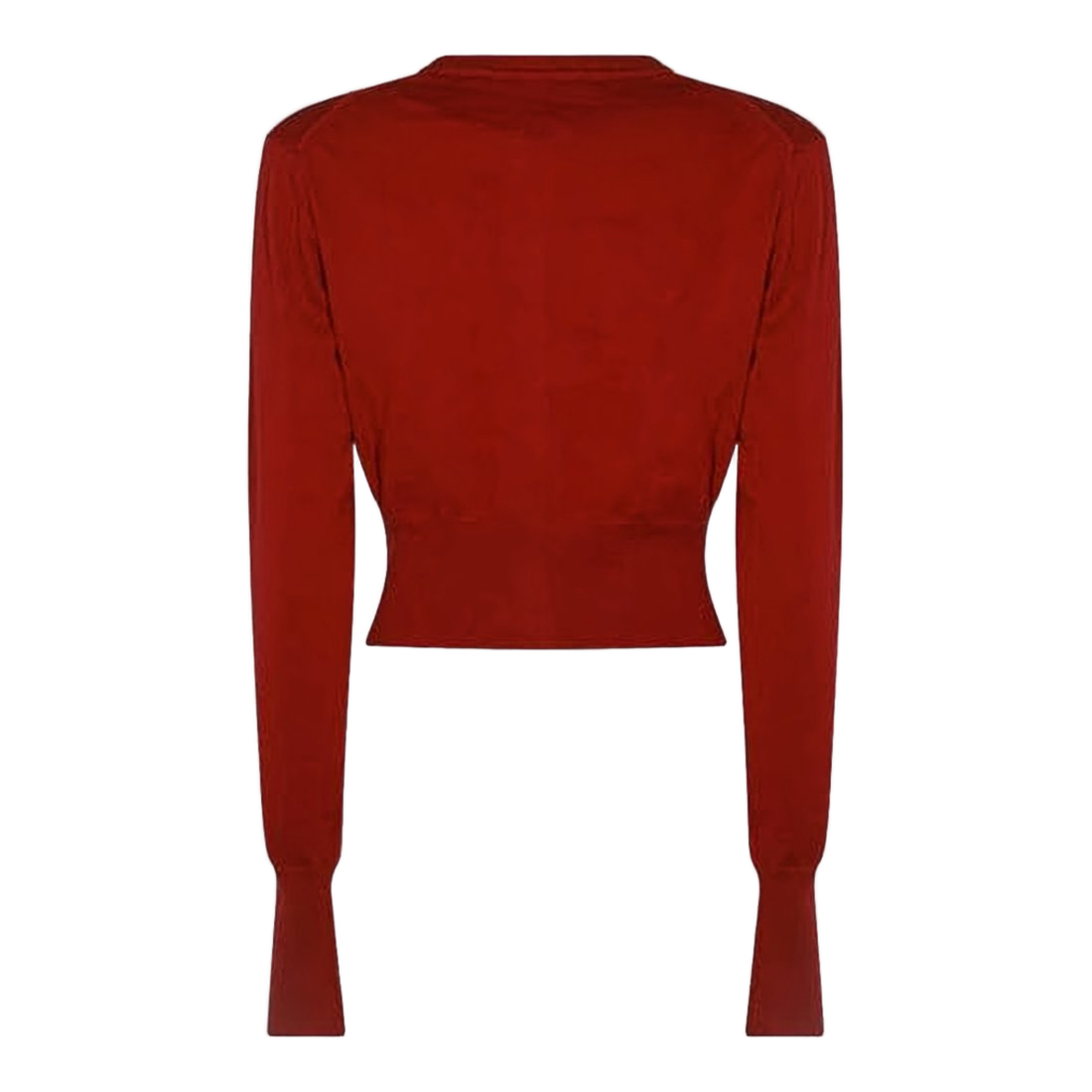 Cropped Fitted Cardigan with Button-Down Front