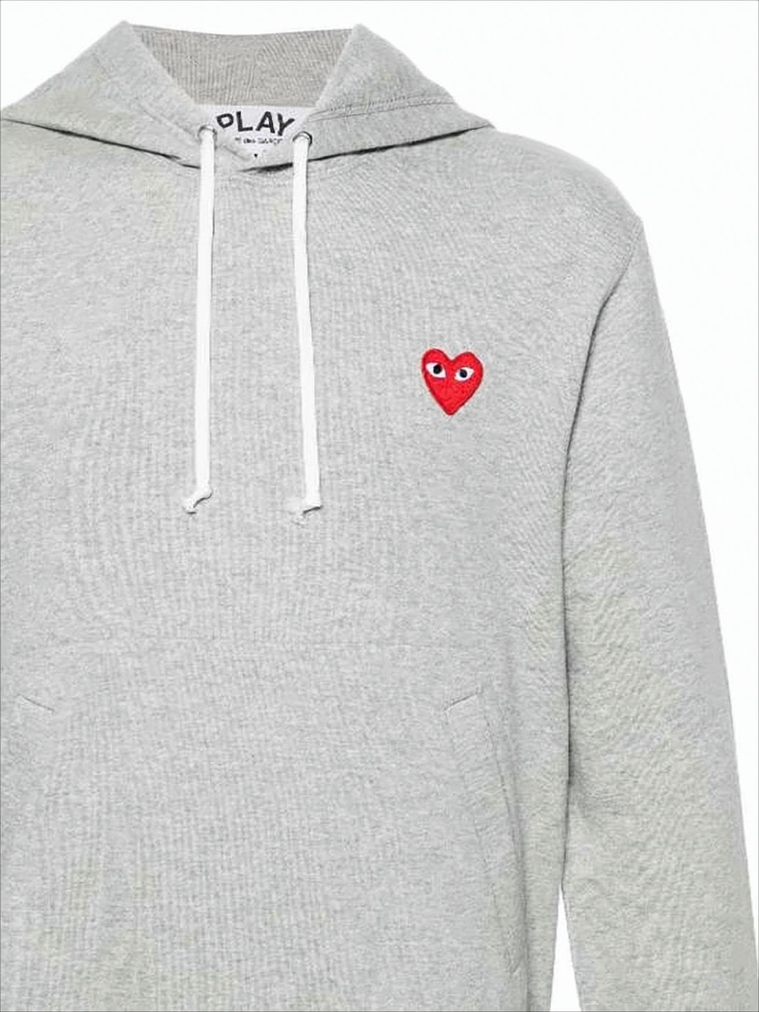 Bluza bawełniana z kapturem, jasnoszara