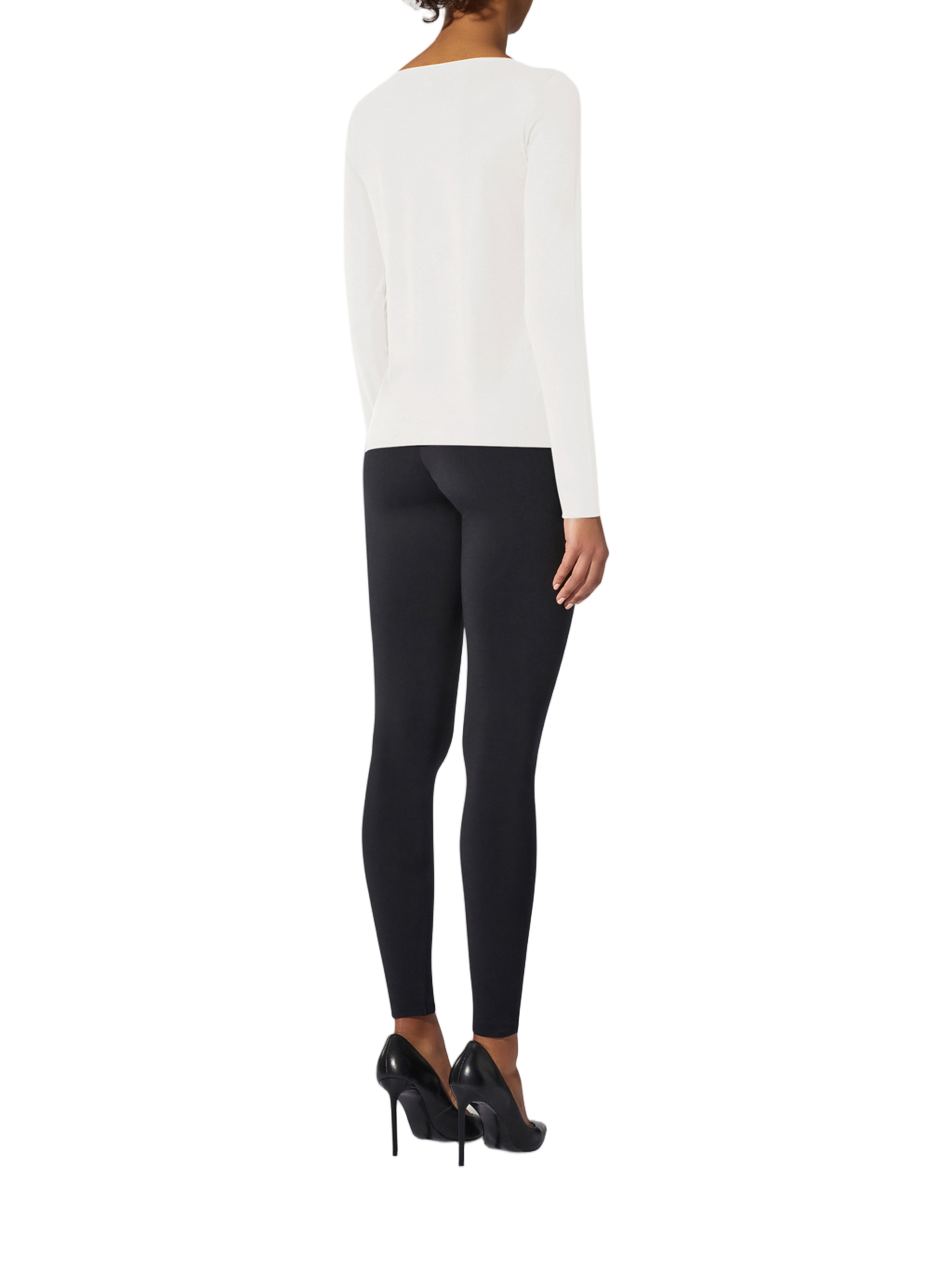 White Pure Top Long-Sleeve Seamless Top