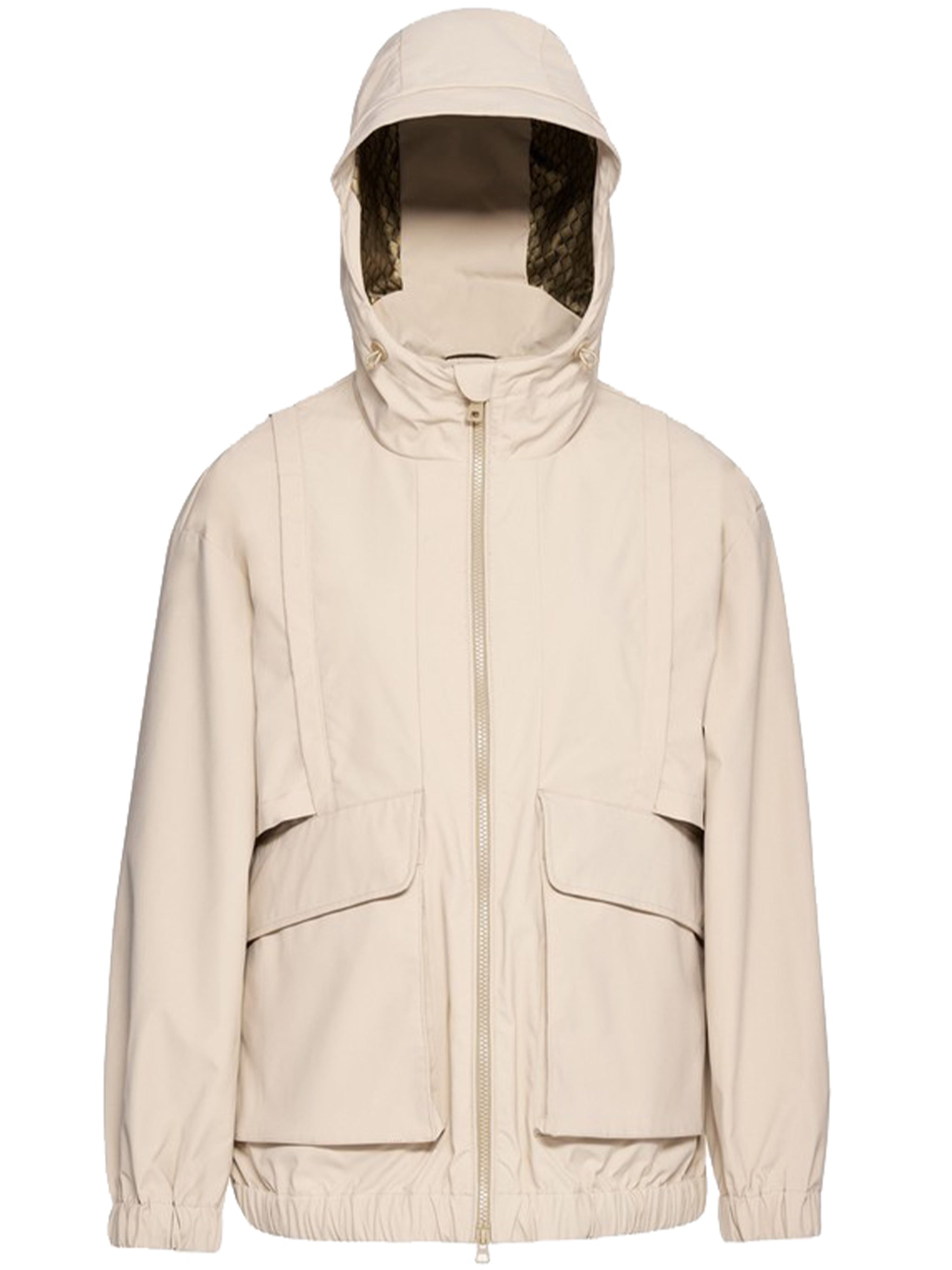 Iridea Hooded Light Beige Flap Jacket