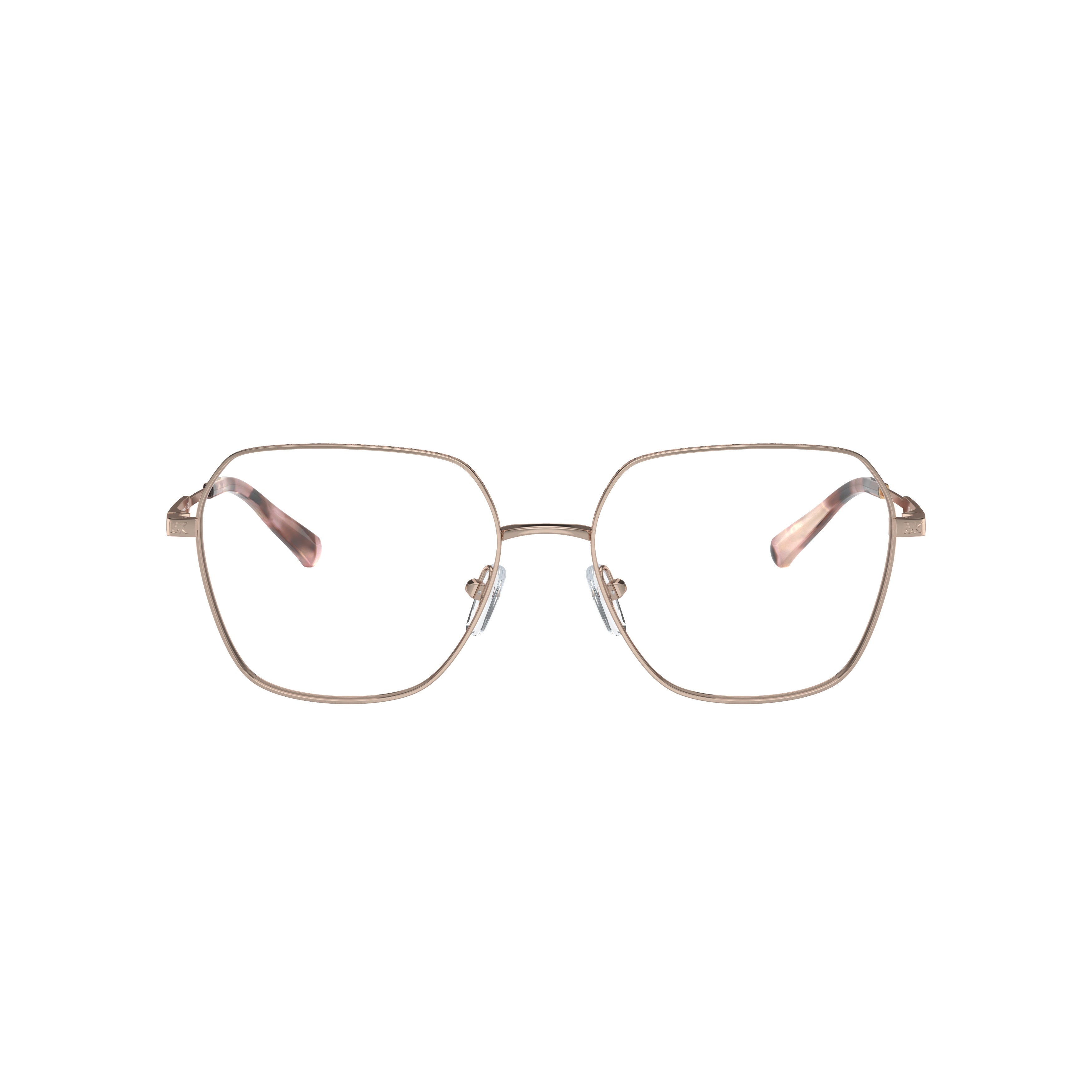 0mk3071 Delicate Gold Metal Sunglasses with Gradient Temples