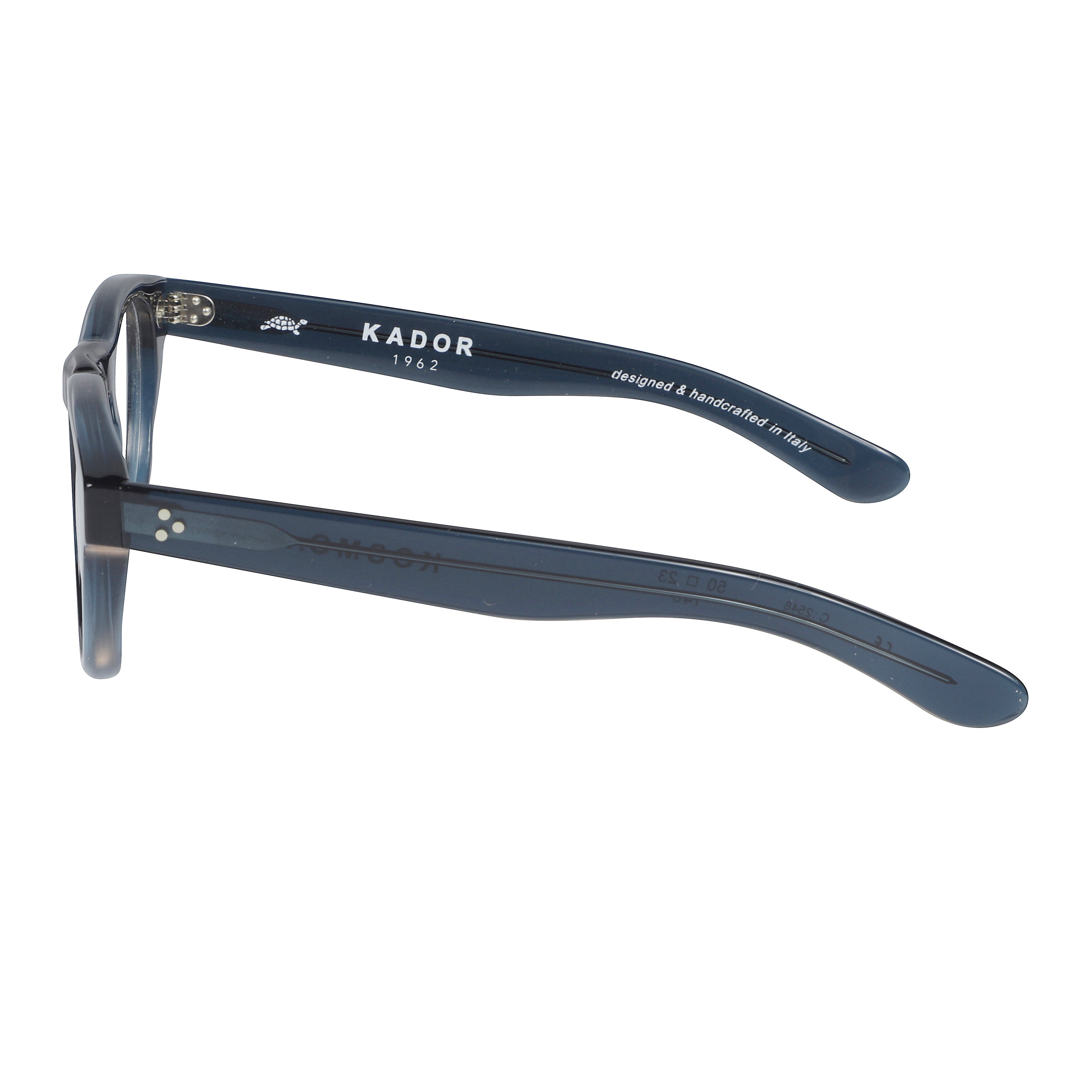 Kosmo/N Translucent Dark Blue Rectangular Frame Eyeglasses