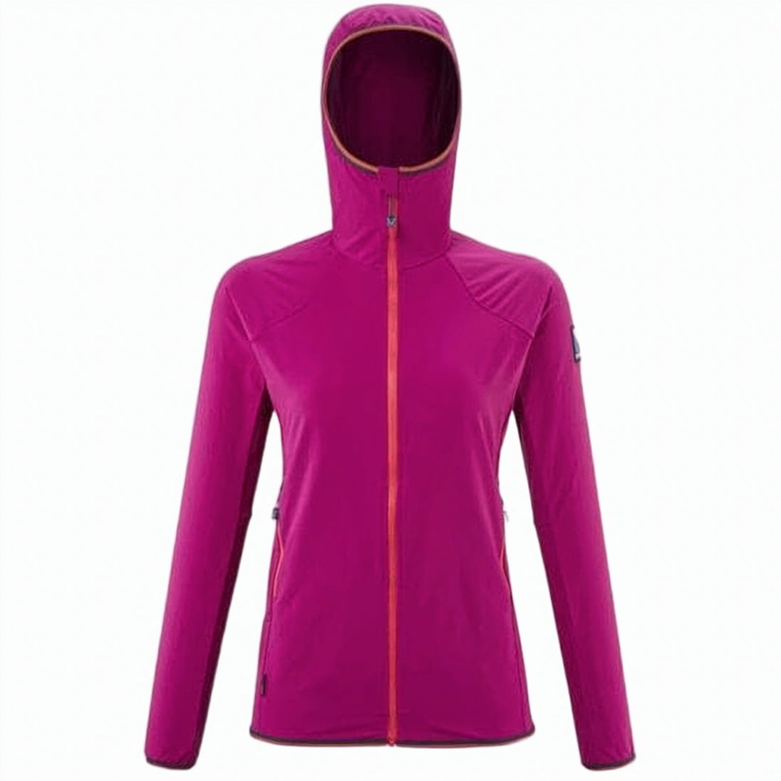 Fitted Pink Active Jacket with Hood