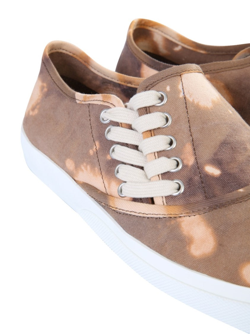 Asymmetrical Tie-Dye Sneakers