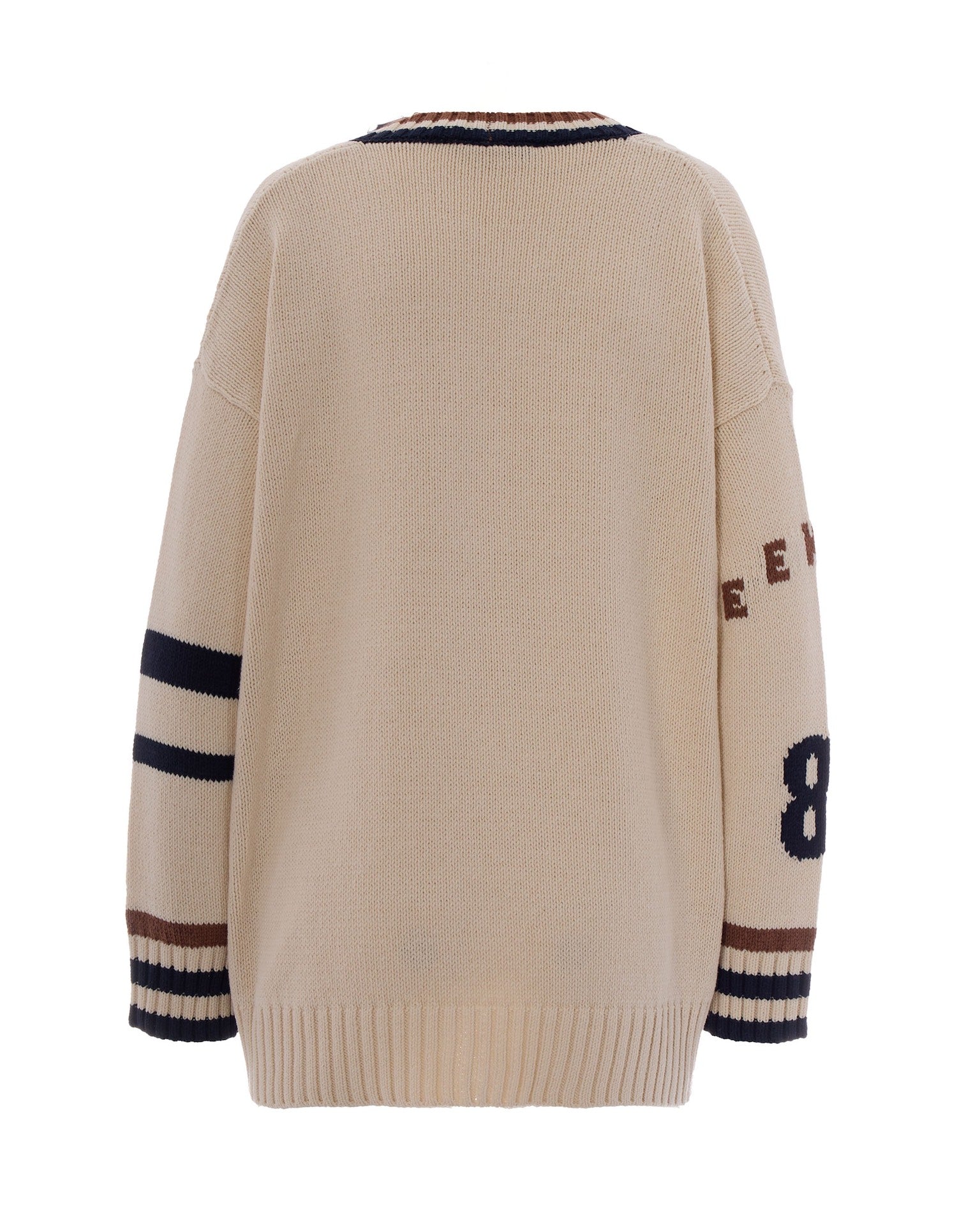 Oversized Inlaid Cardigan