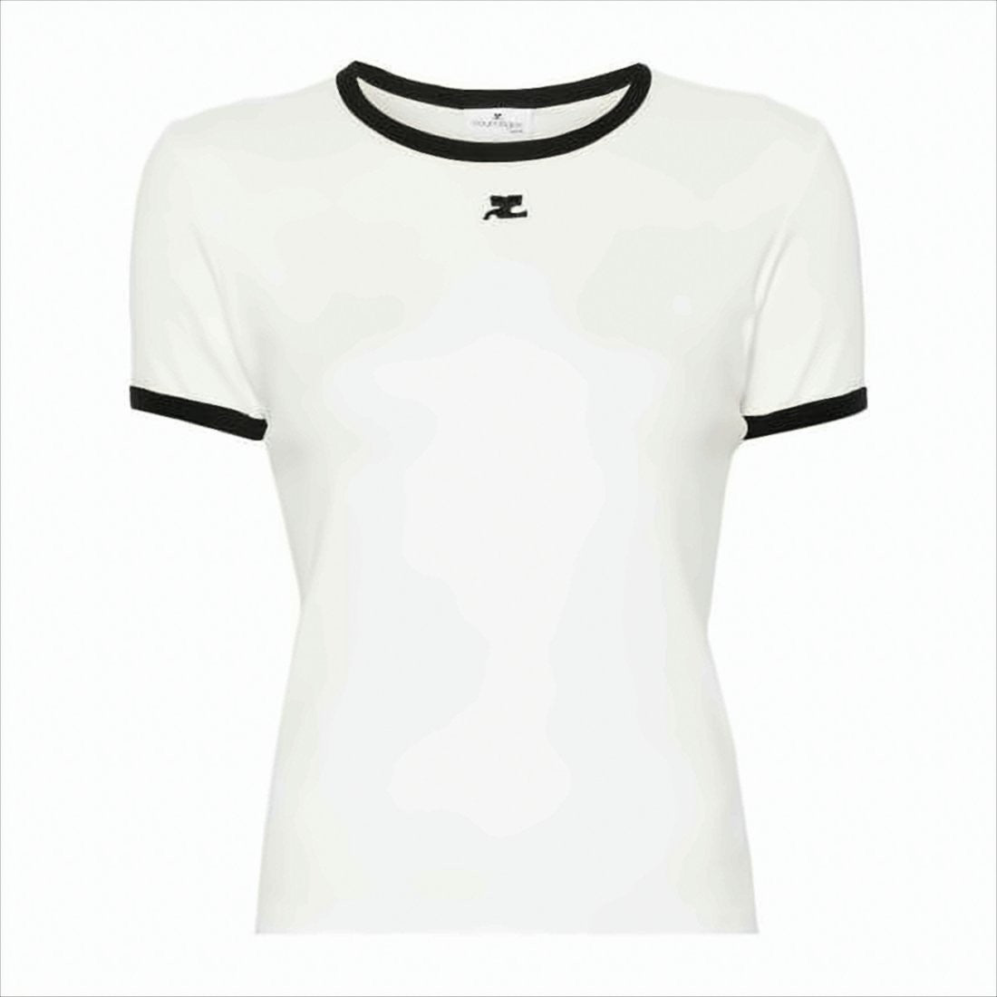 Short-Sleeved T-Shirt with Contrasting Trim