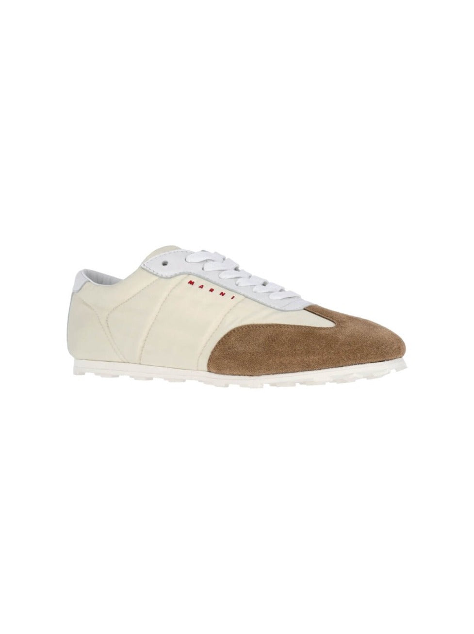 White Sneakers With Suede Accents