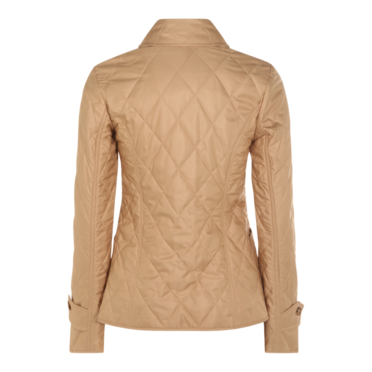 Tailored Quilted Jacket with Diamond Pattern