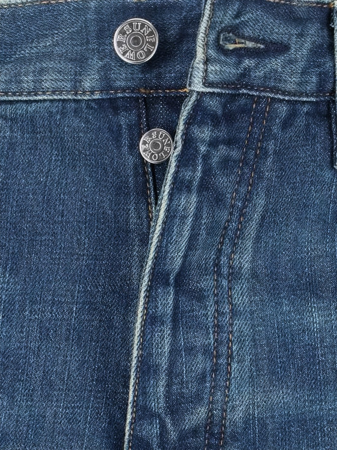 Relaxed Fit Wide-Leg Denim Pants with Classic Five-Pocket Design