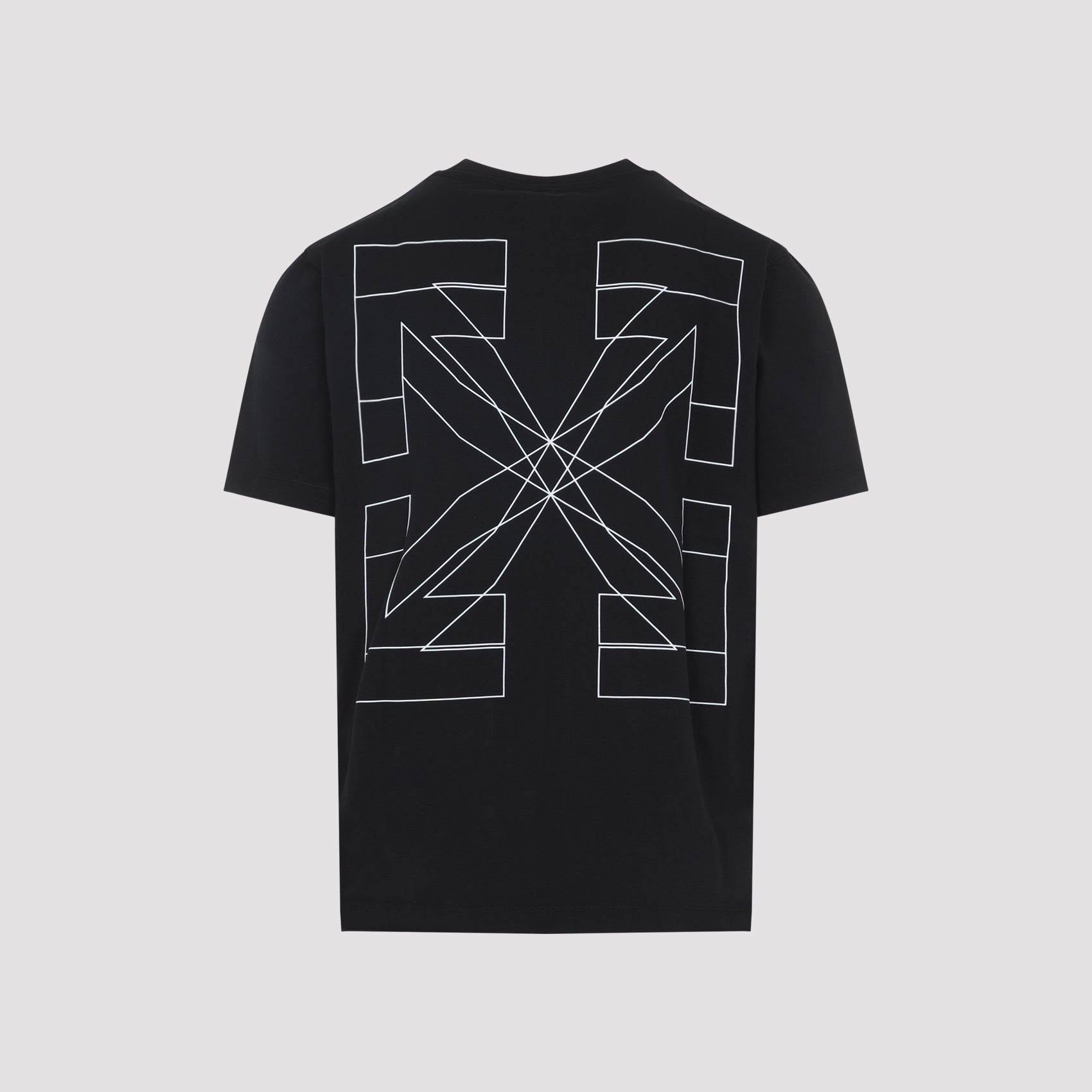 Black Short-Sleeve T-Shirt With Graphic Elements