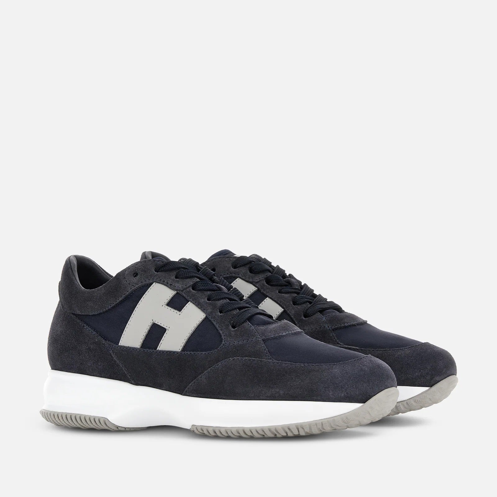 Interactive Lace-Up Sneakers in Calfskin