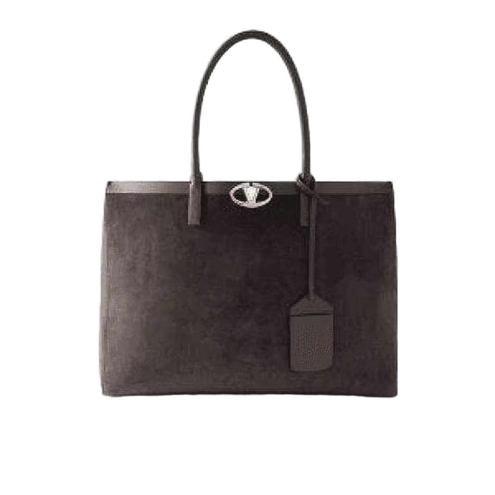 Structured Calf Leather Tote Bag