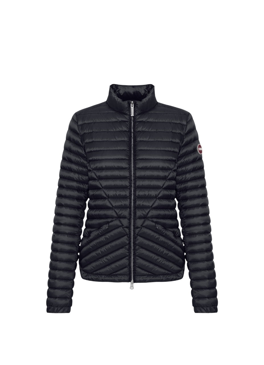 Fitted Down Jacket With Diagonal Quilting