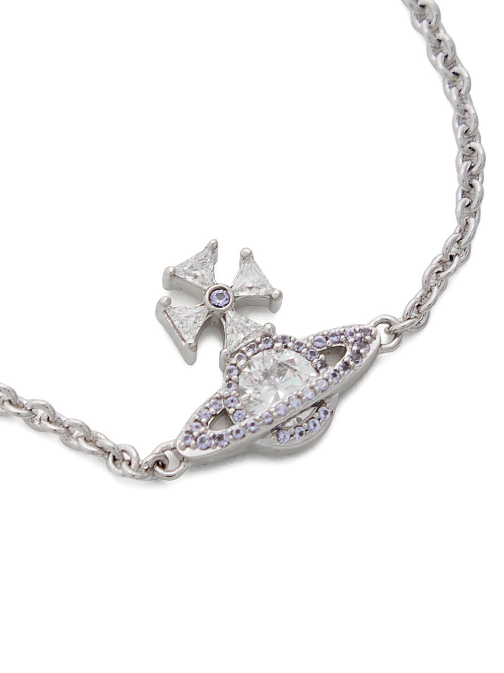 Delicate Silver-Tone Planet Charm Bracelet
