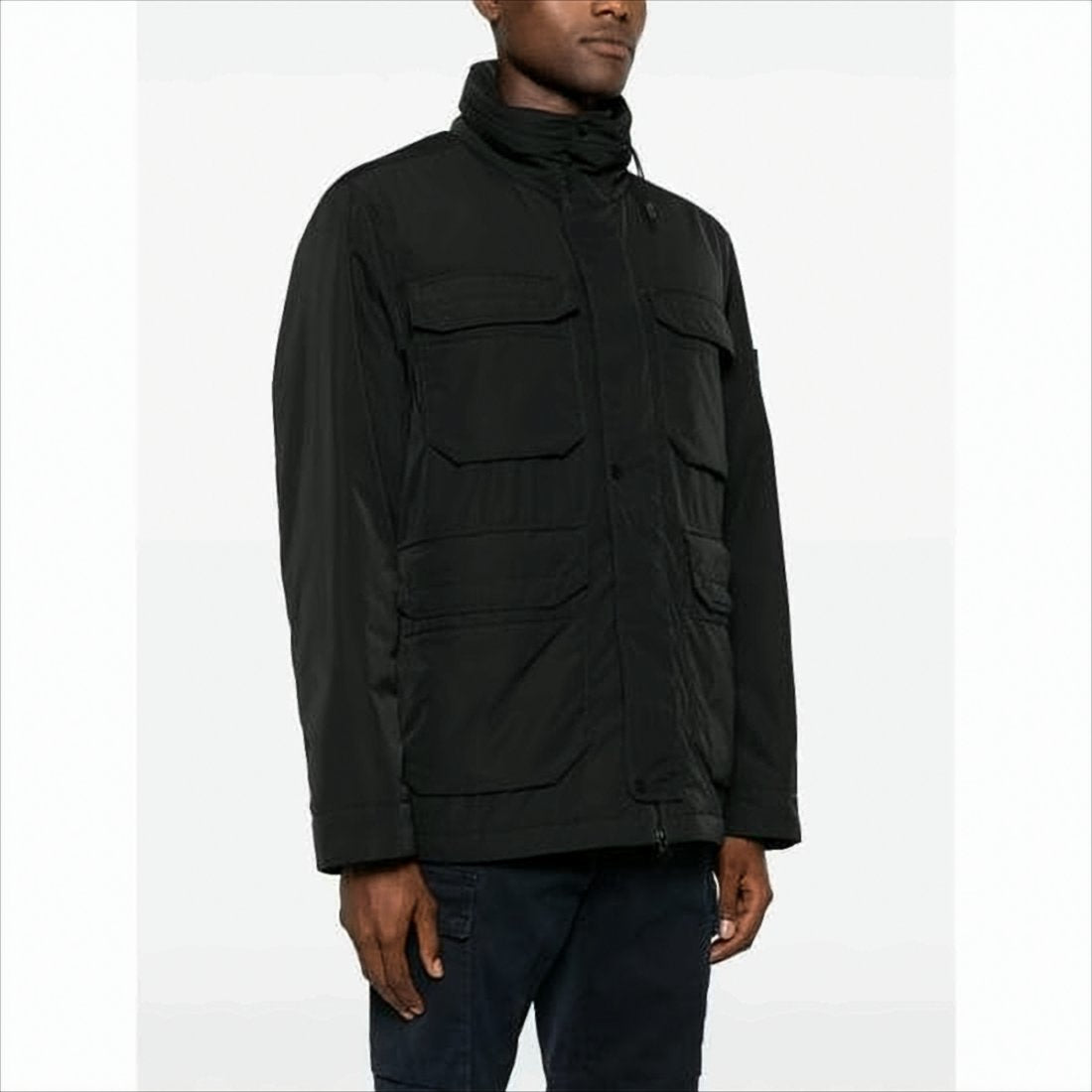 Padded Jacket with High Collar