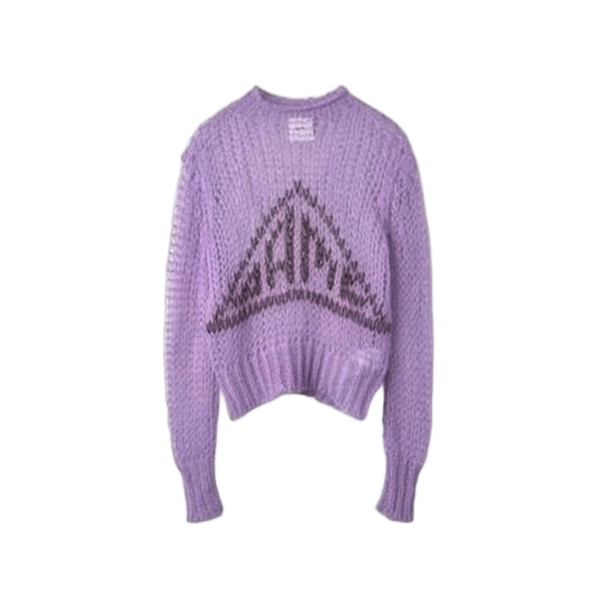 Light Purple Mohair Knit Sweater