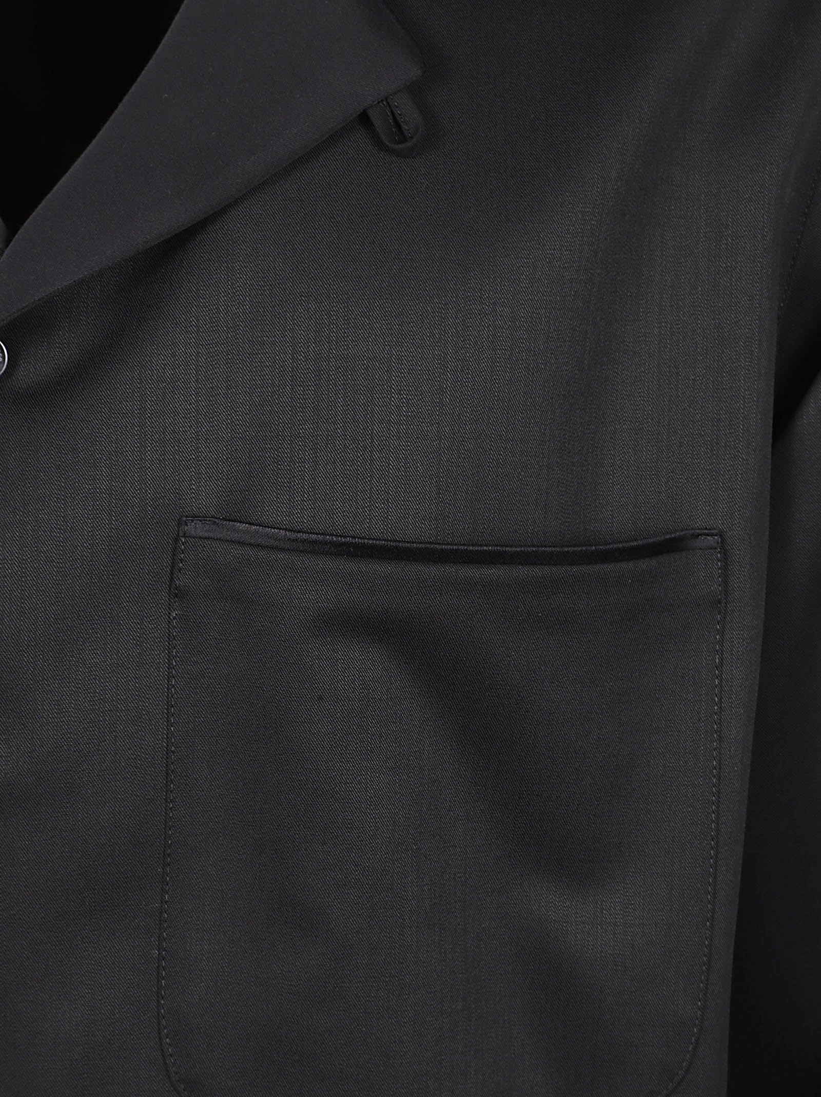 Black Virgin Wool Shirt