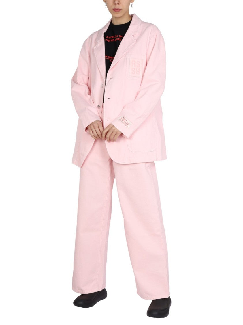 Relaxed Oversized Jacket With Notched Lapels