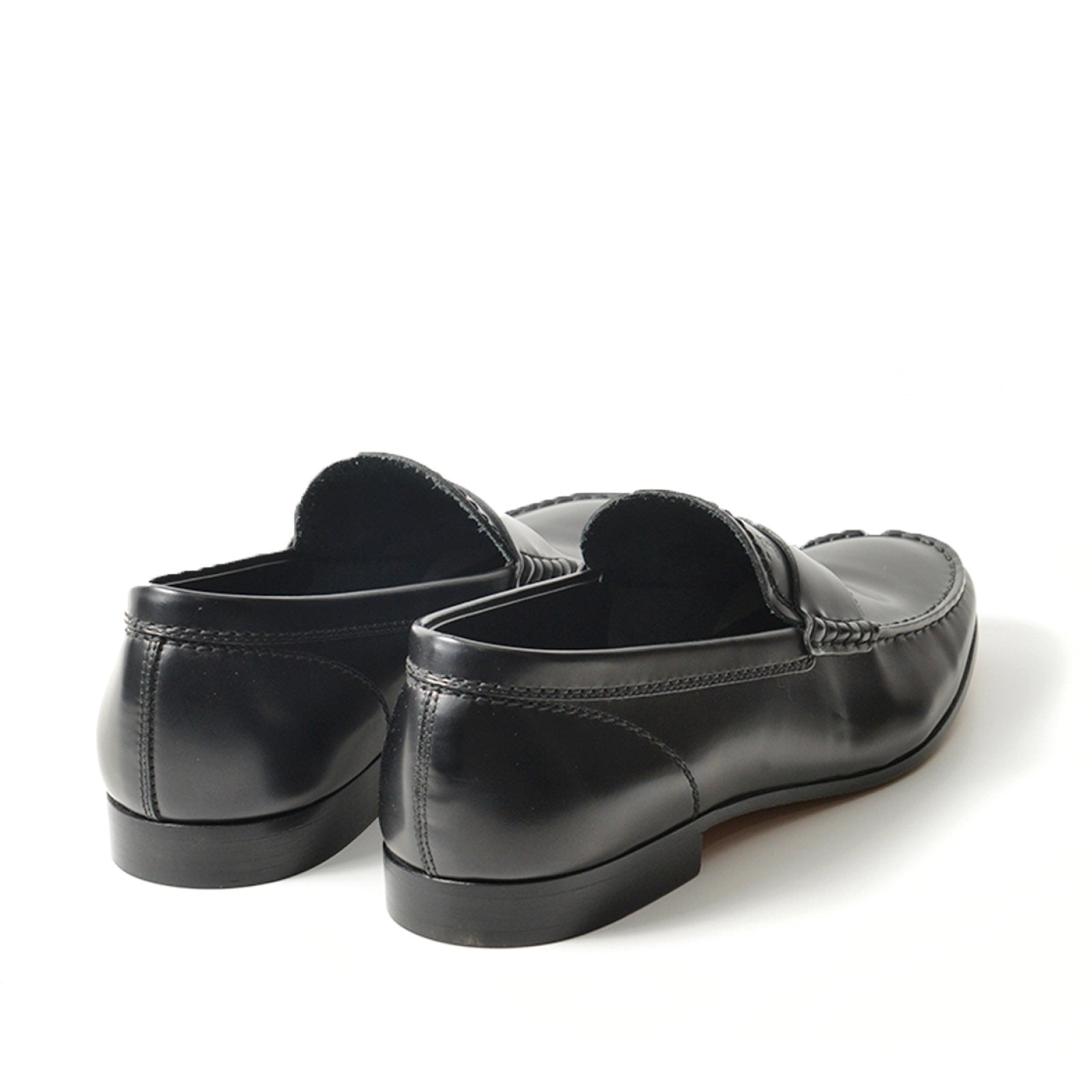 Classic Black Leather Moccasin
