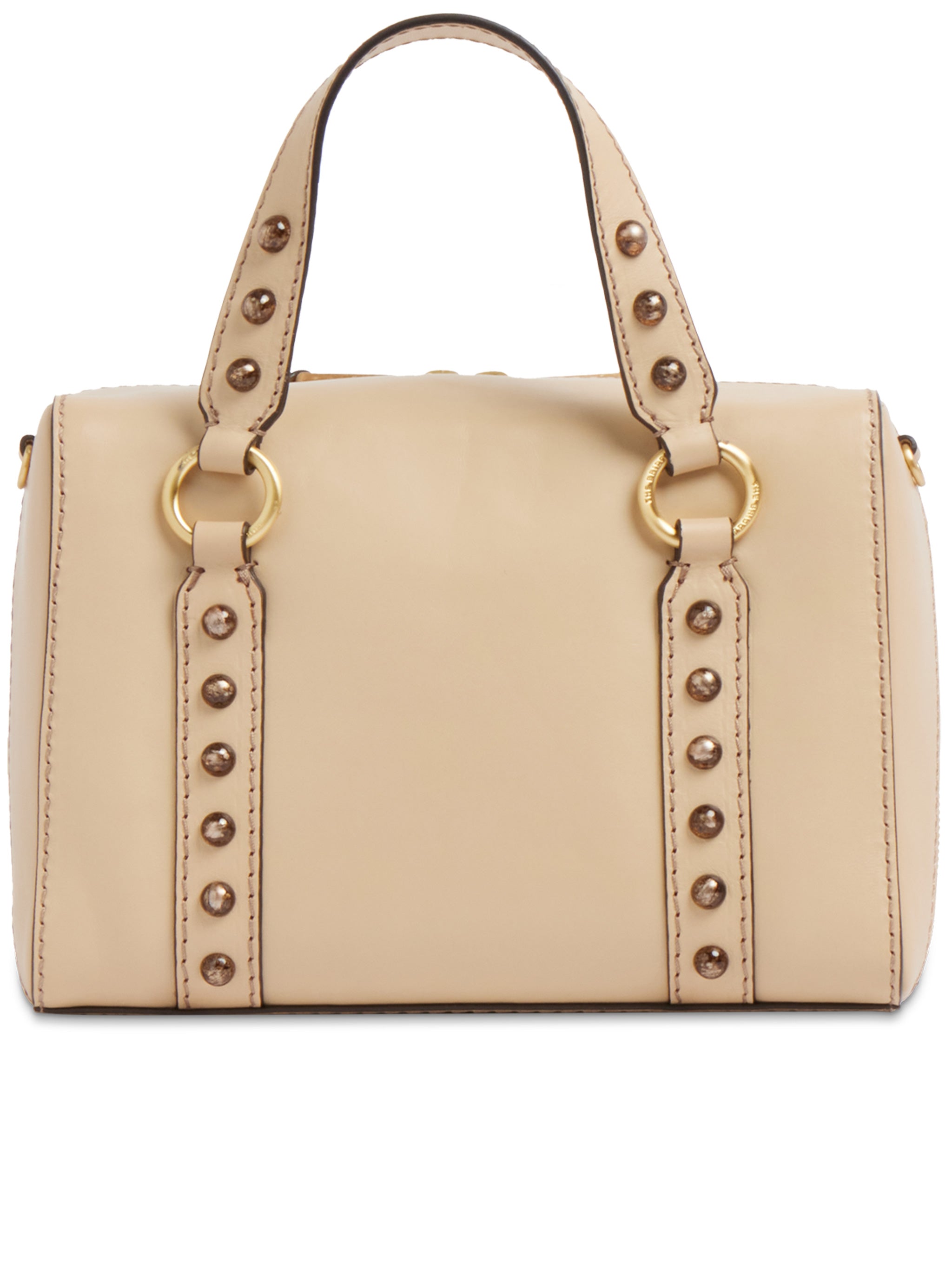 Black Handbag W/Shoulder Structured Leather Handbag