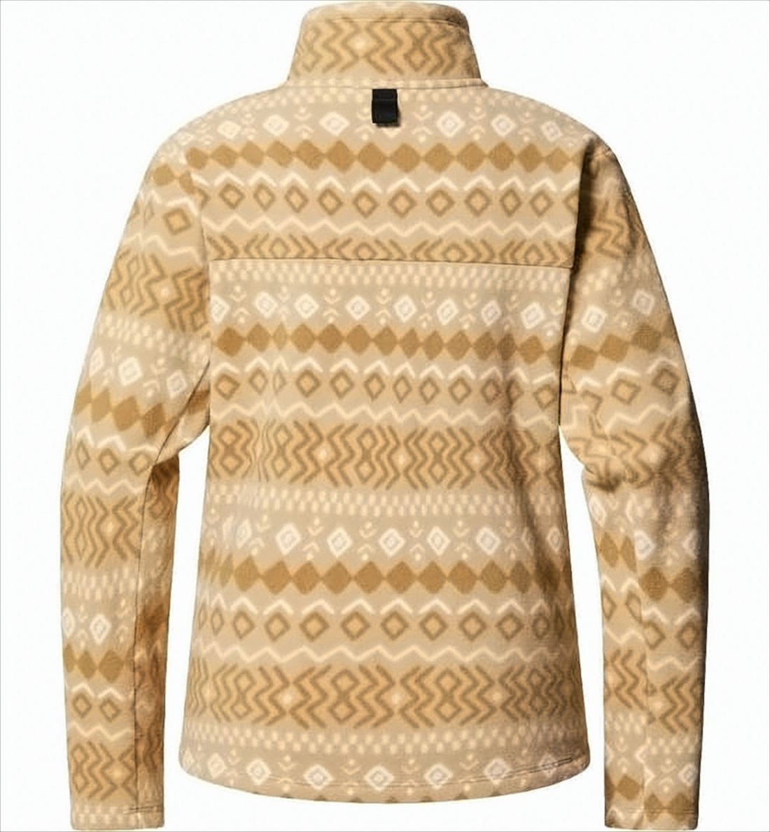 Long-Sleeve Top with Geometric Pattern