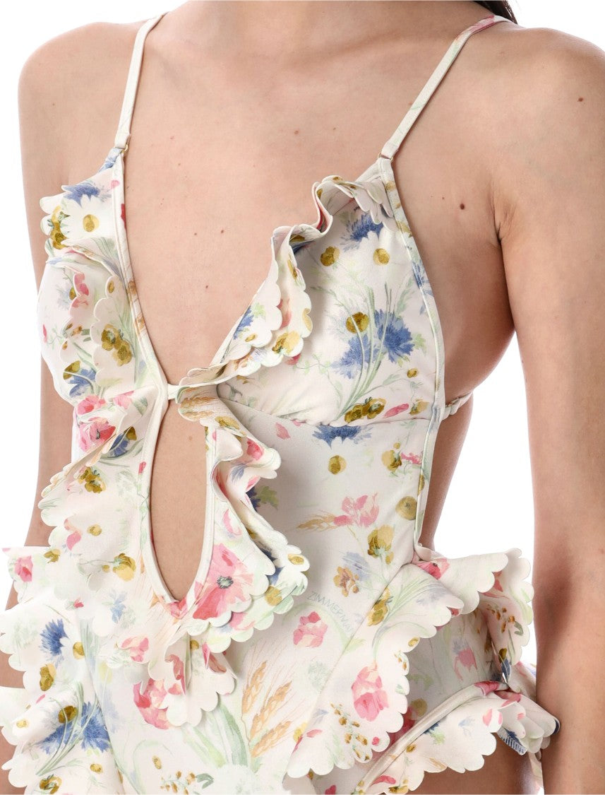 Lucky Waterfall Frill One Piece