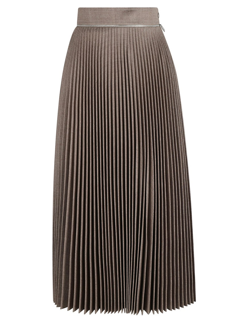 High-Waisted Pleated Skirt With Sophisticated Flow