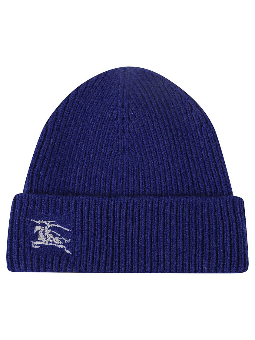 Ribbed Cashmere Beanie With Folded Cuff
