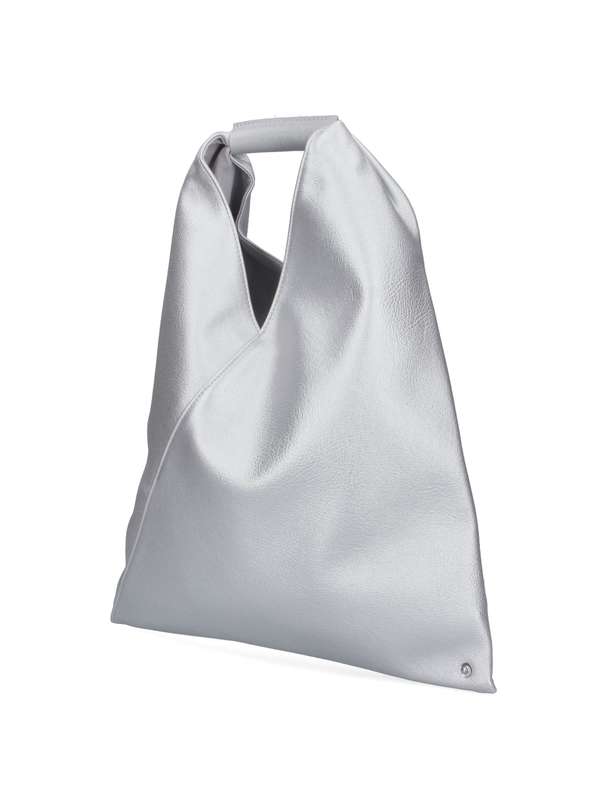 Silver Japanese Structured Minimalist Bag