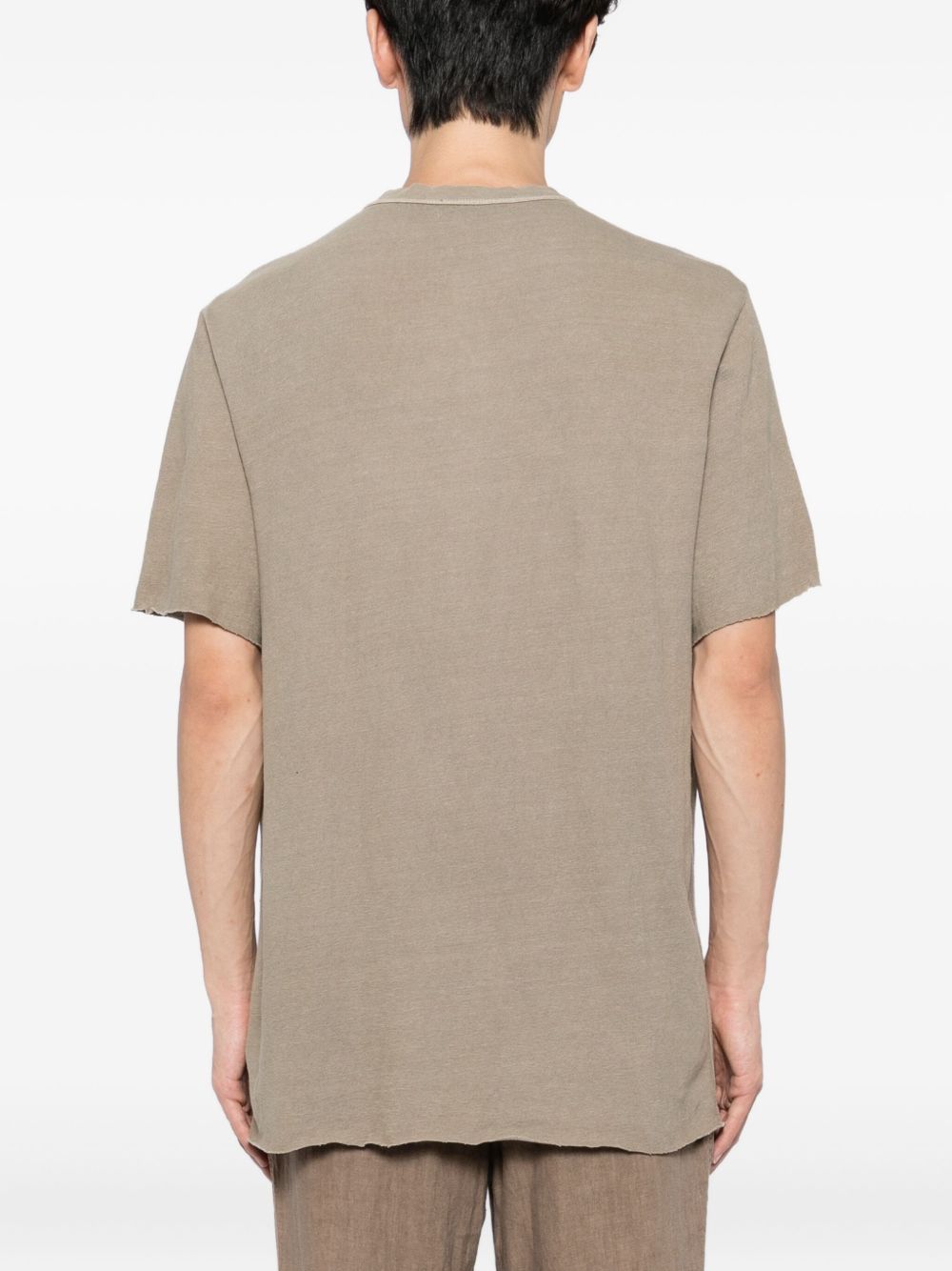 Relaxed-Fit Henley T-Shirt In Soft Slub Cotton