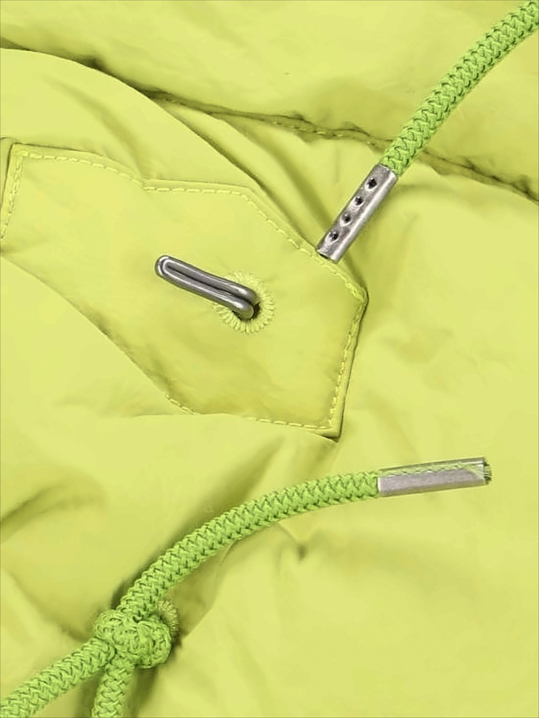 Lime Green Quilted Padded Jacket
