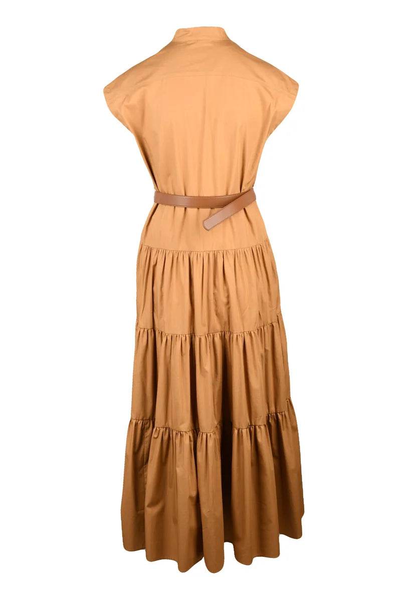 Long Dress Cotton - Beige