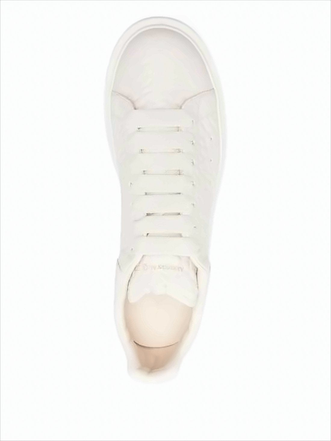 Oversized Lambskin Leather Sneakers with Cushioned Sole