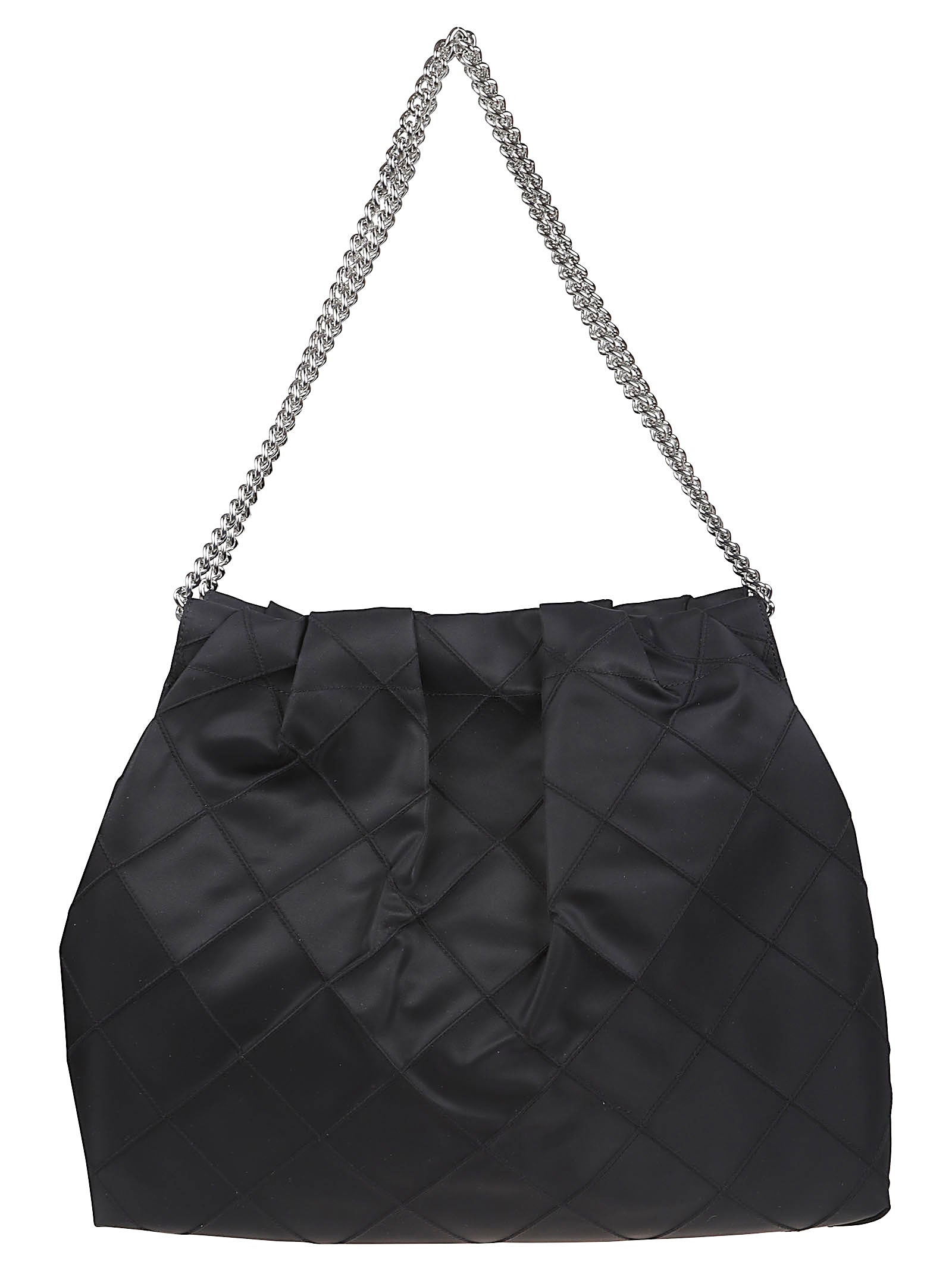 Soft-Structured Quilted Handbag with Chain Strap