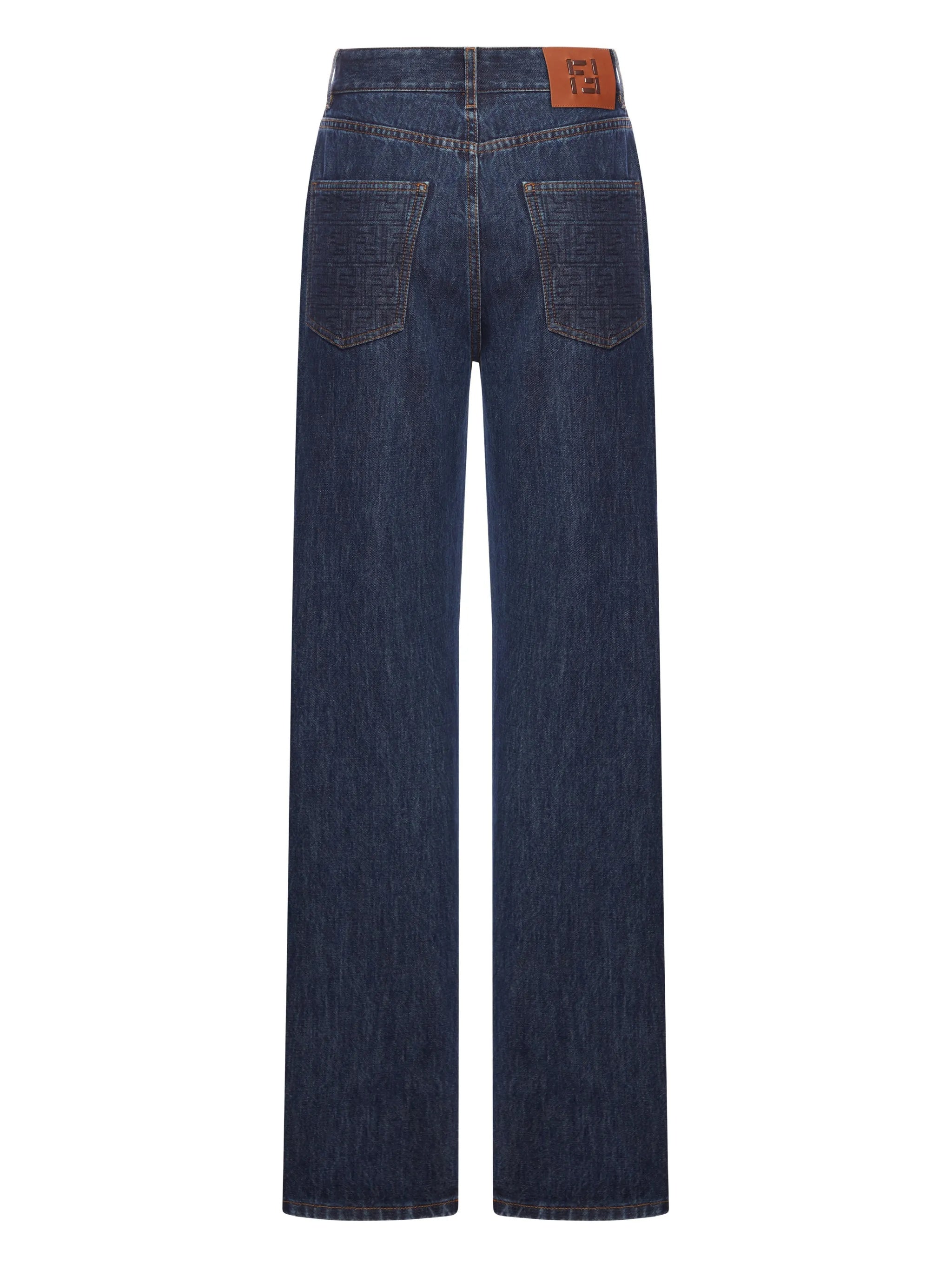 Jeans FF Padded Dark Blue Wide-Leg Jeans