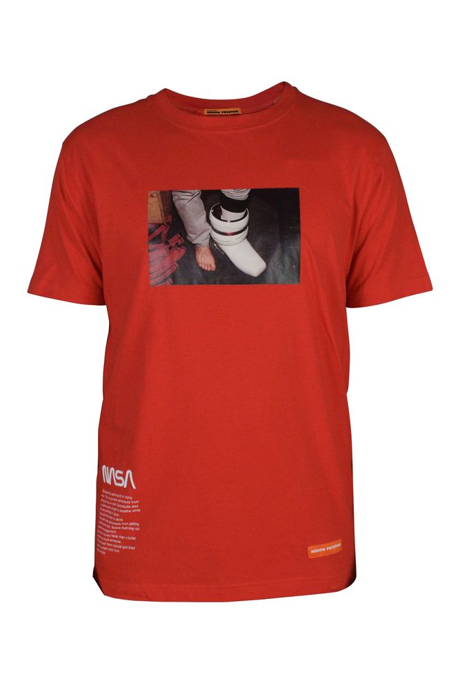 Red Cotton T-Shirt With Graphic Prints