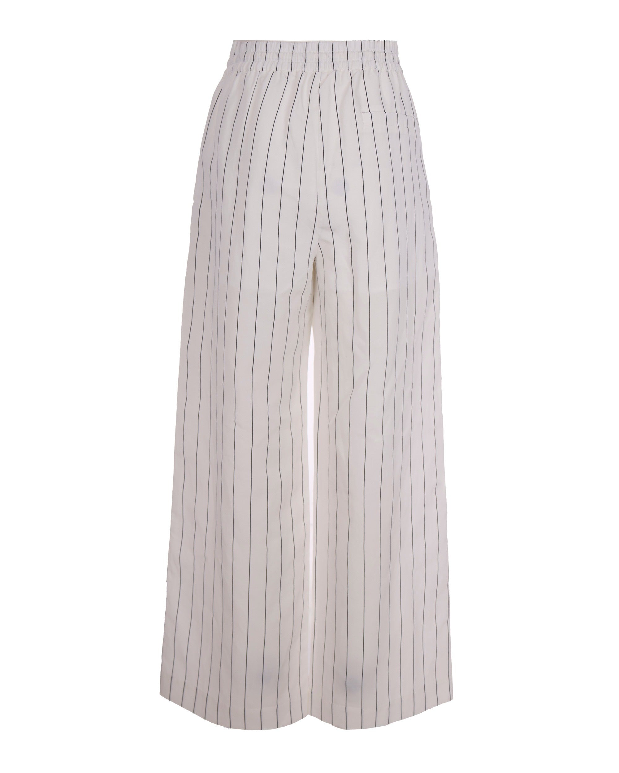 Pinstriped Lyocell Trousers