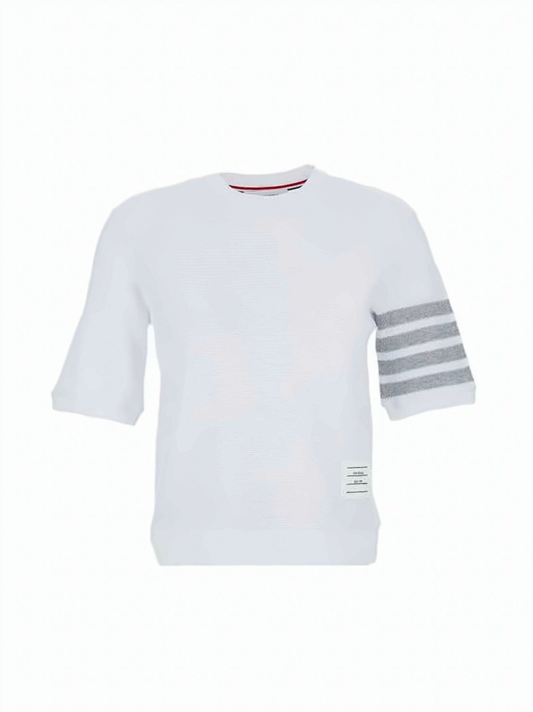 Textured Cotton Piqué Top