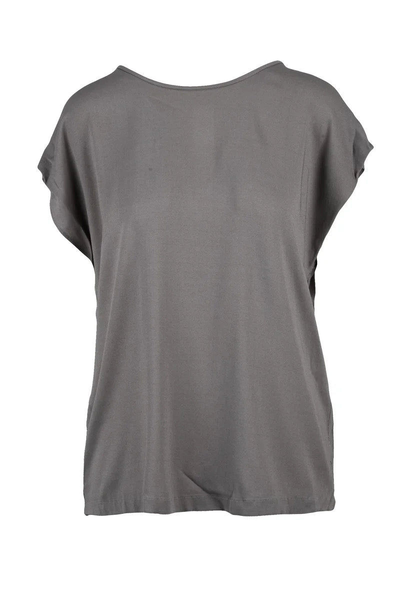 Viscose Stretch Top - Grey