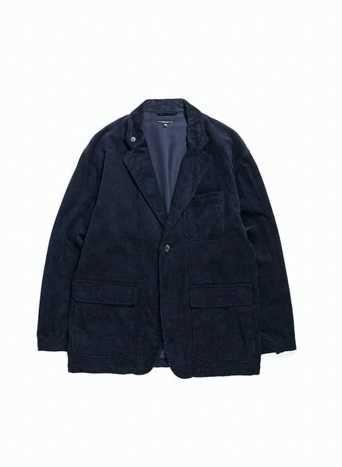 Structured Corduroy Blazer with Classic Notch Lapel