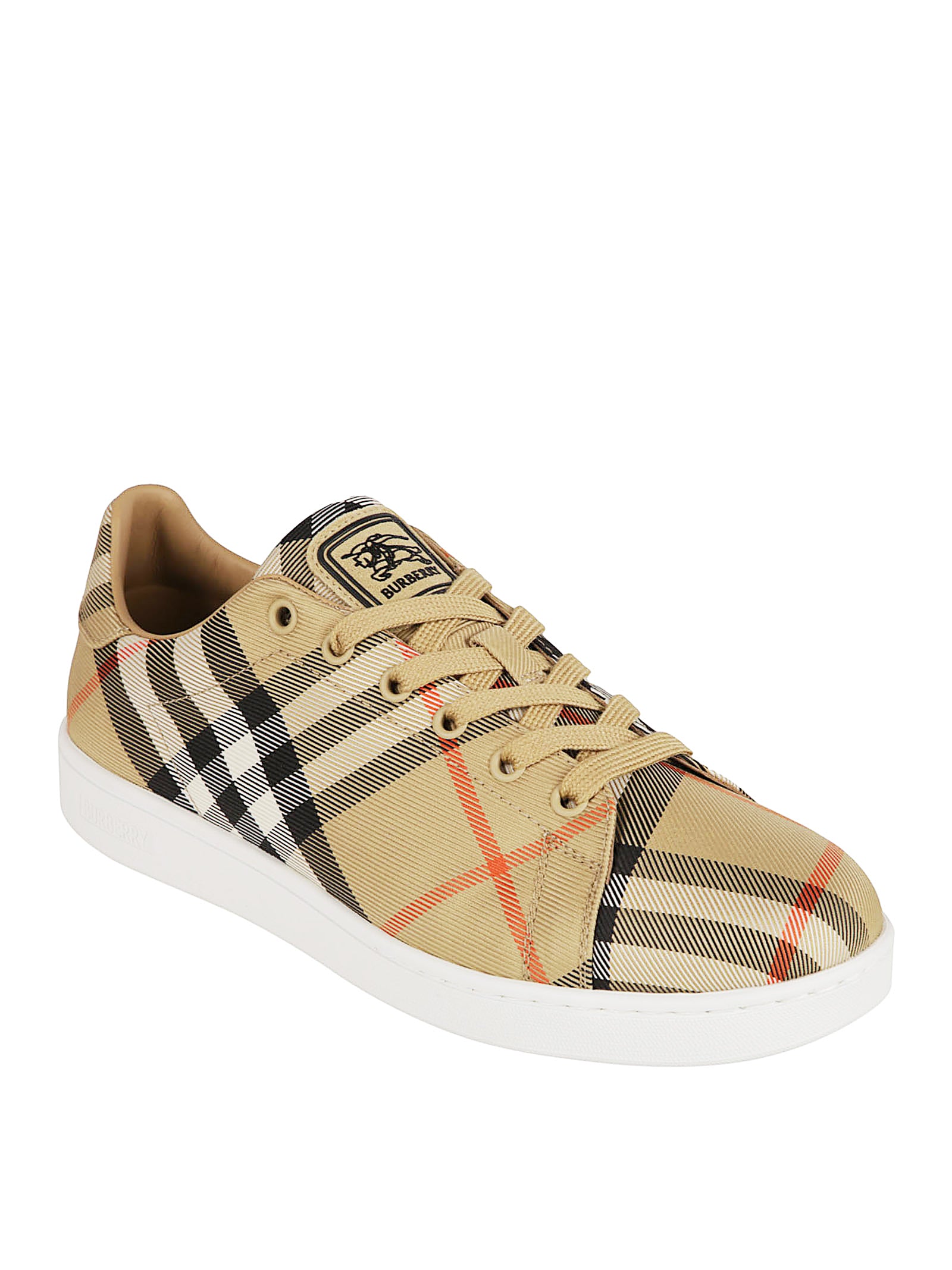 Low-Top Coated Canvas Sneakers