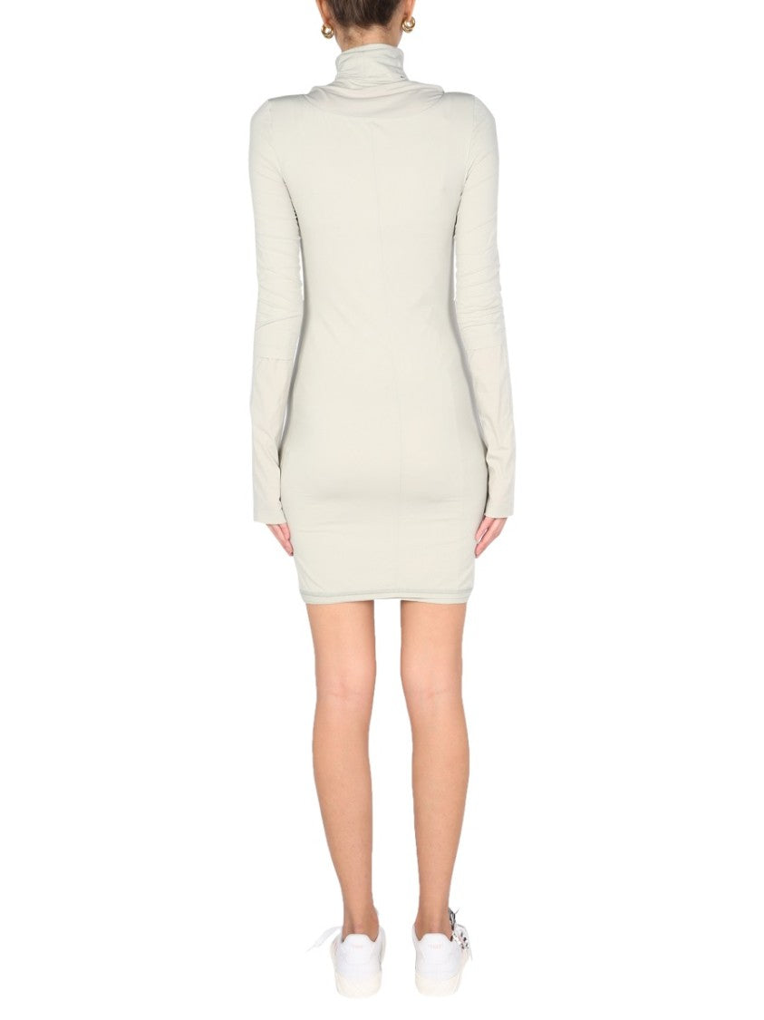 High Polo Neck Mini Dress