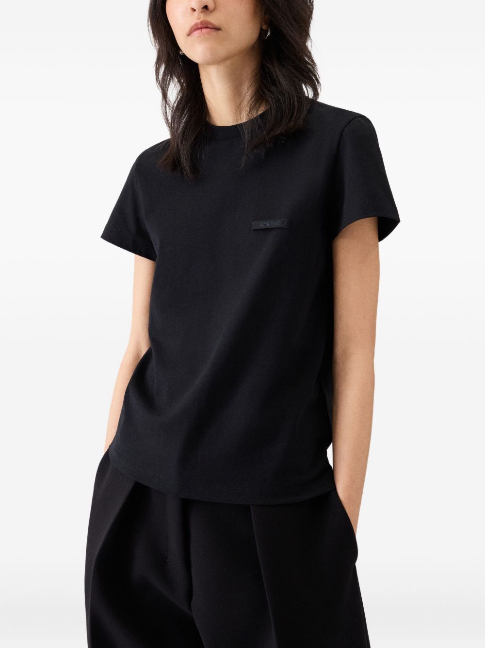 Short-Sleeve Black Top