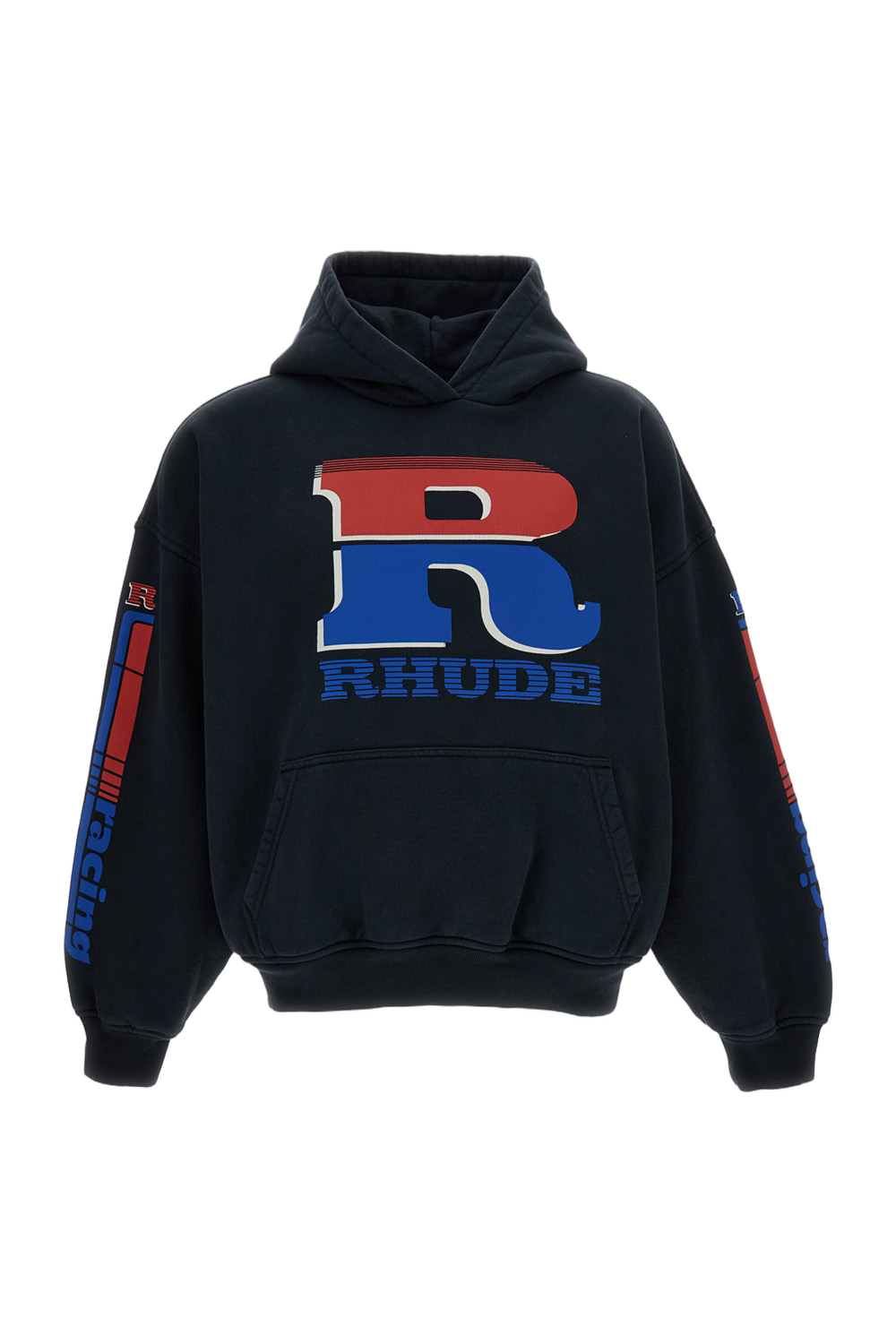 Black Oversized Cotton Hoodie