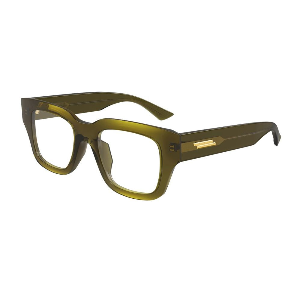 Bv1361O Ribbon Line Oversized Rectangular Optical Frame In Transparent Green Acetate