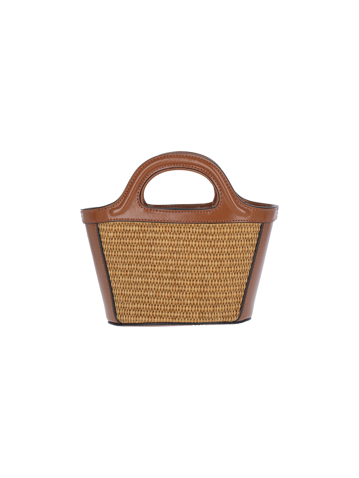 "Tropicalia" Mini Bag, In Brown Leather