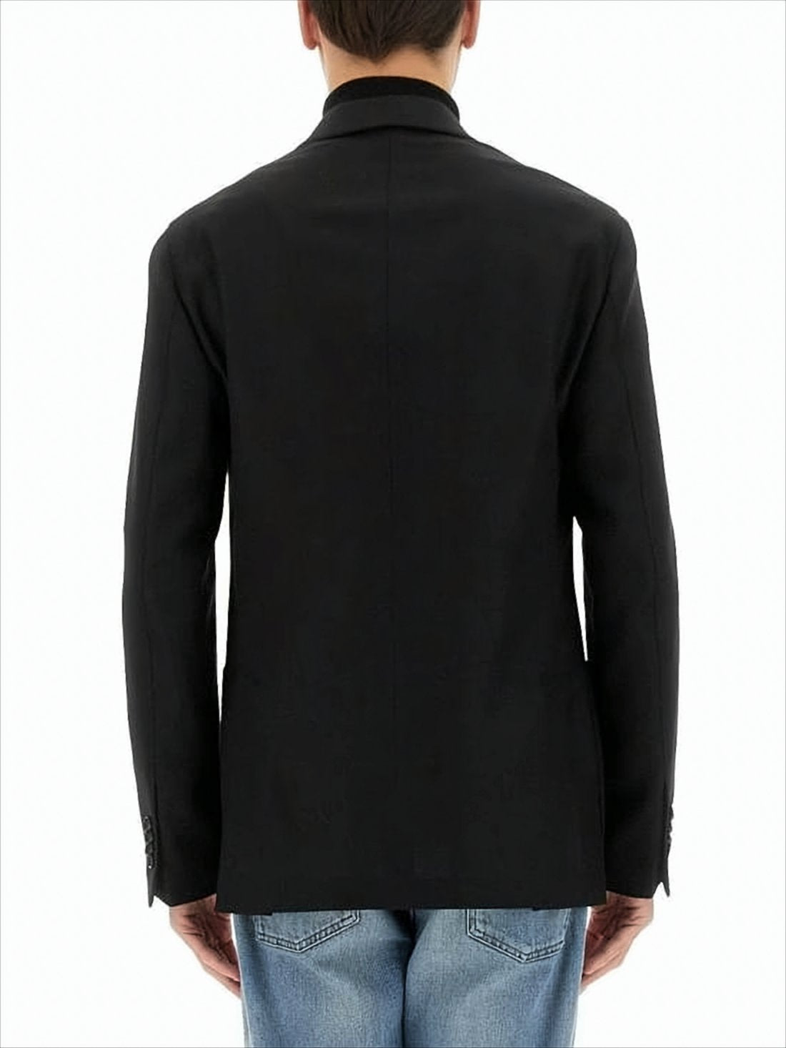 Tailored Black Wool Jacket