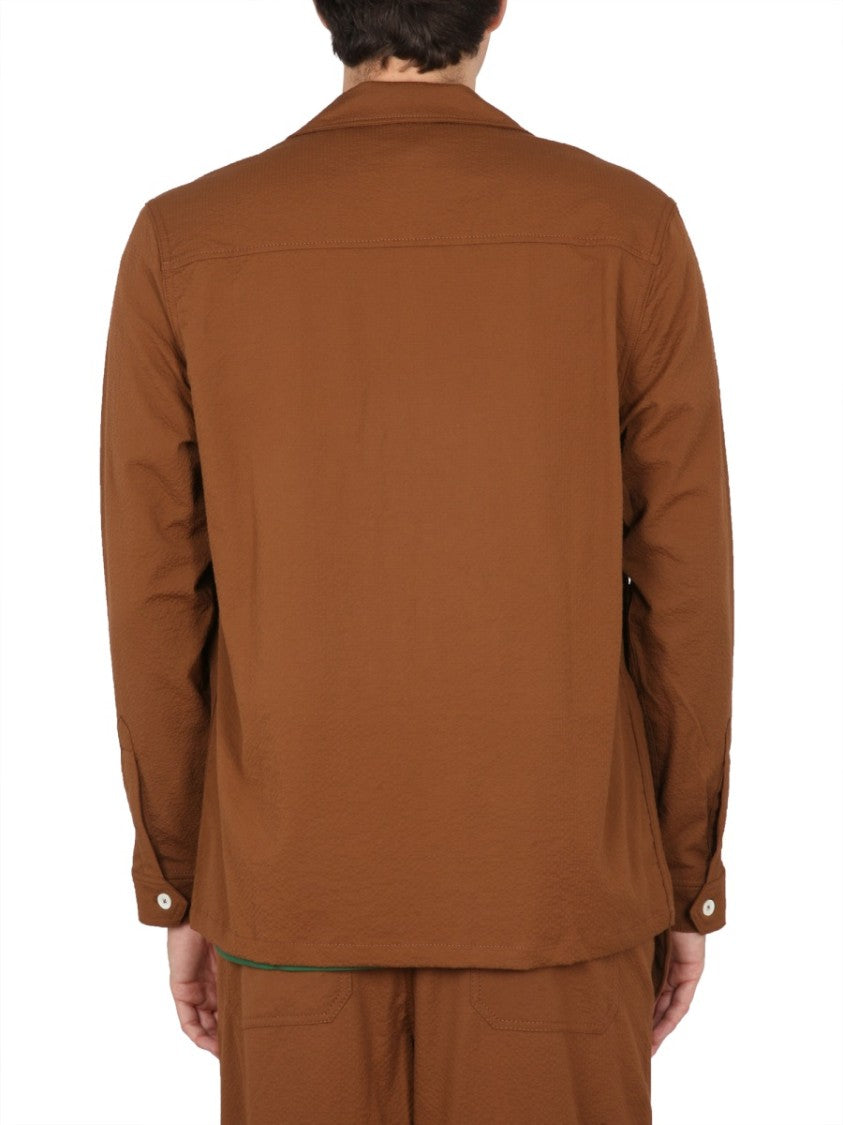 Bowling Neck Cotton Shirt