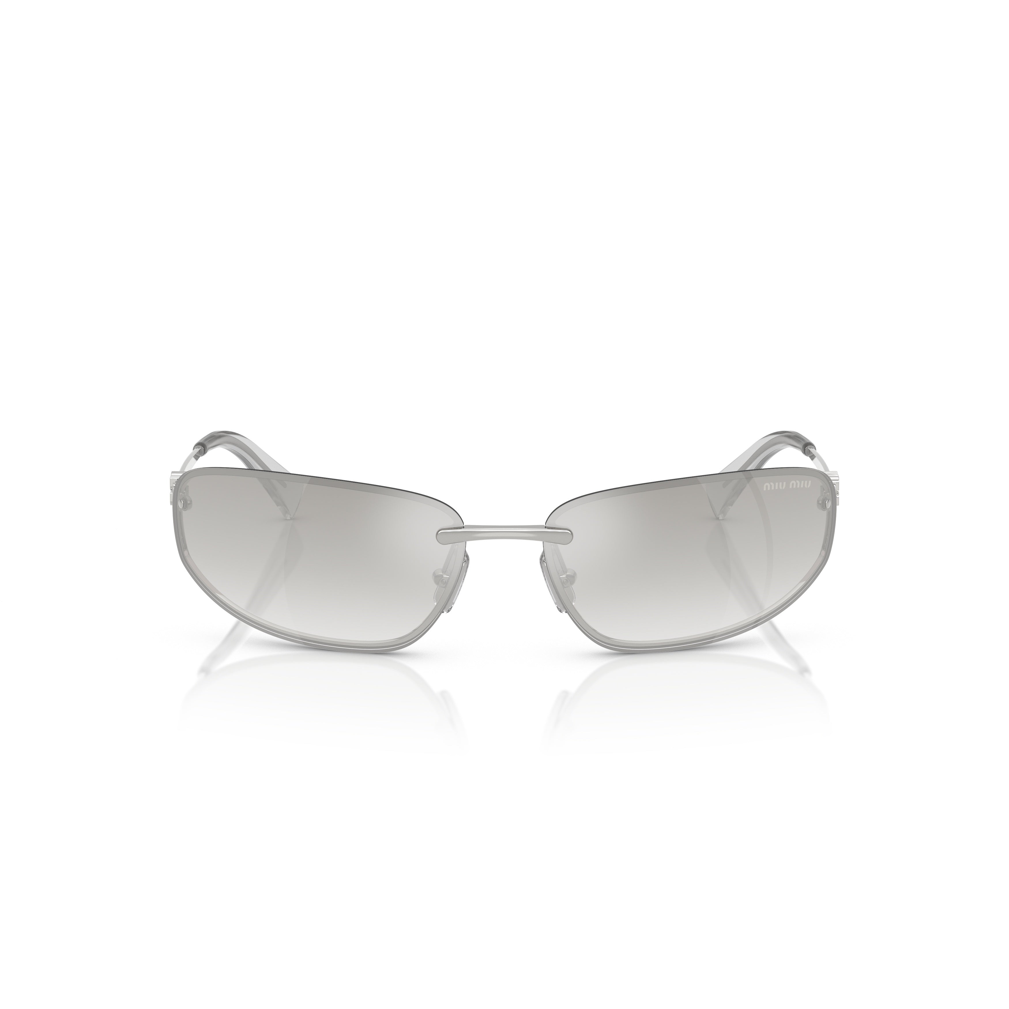 Minimalist Metal Frame Sunglasses With Gradient Lenses