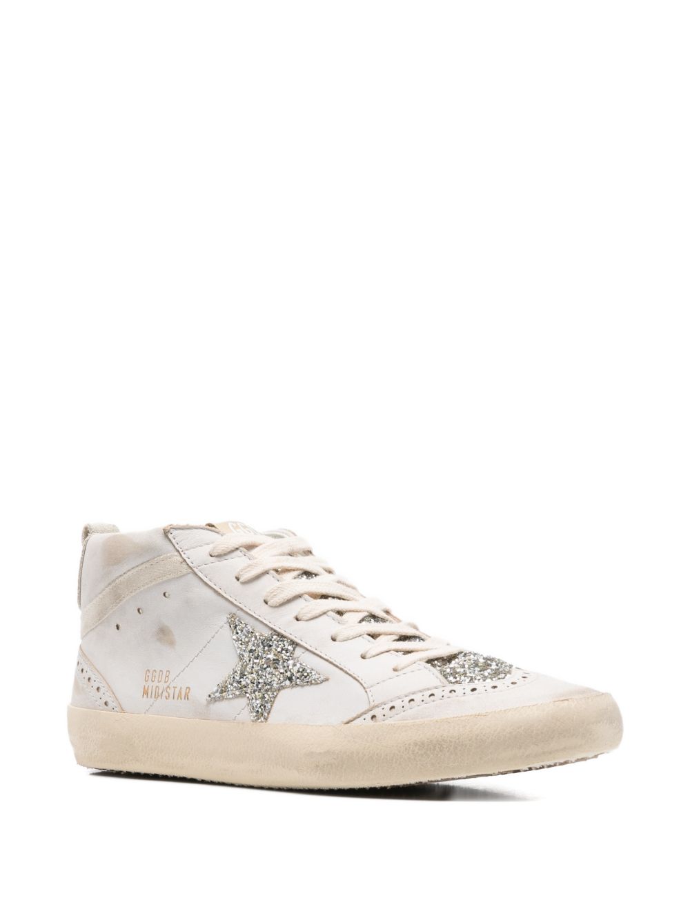 Mid-Top Sneakers with Glitter Star